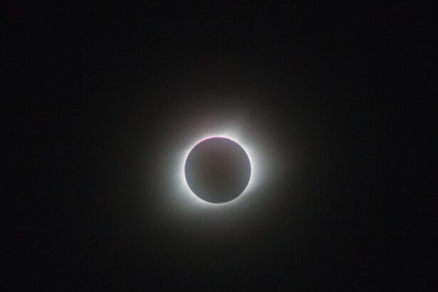 A breathtaking view of a full solar eclipse, showcasing the sun's corona.